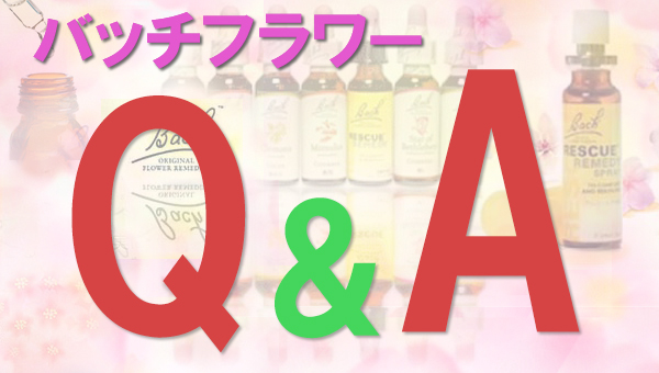 バッチフラワーレメディ, フラワーレメディ, バッチフラワーのQ&A